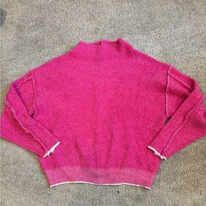 Zenana Outfitters Fuchsia Turtleneck Sweater